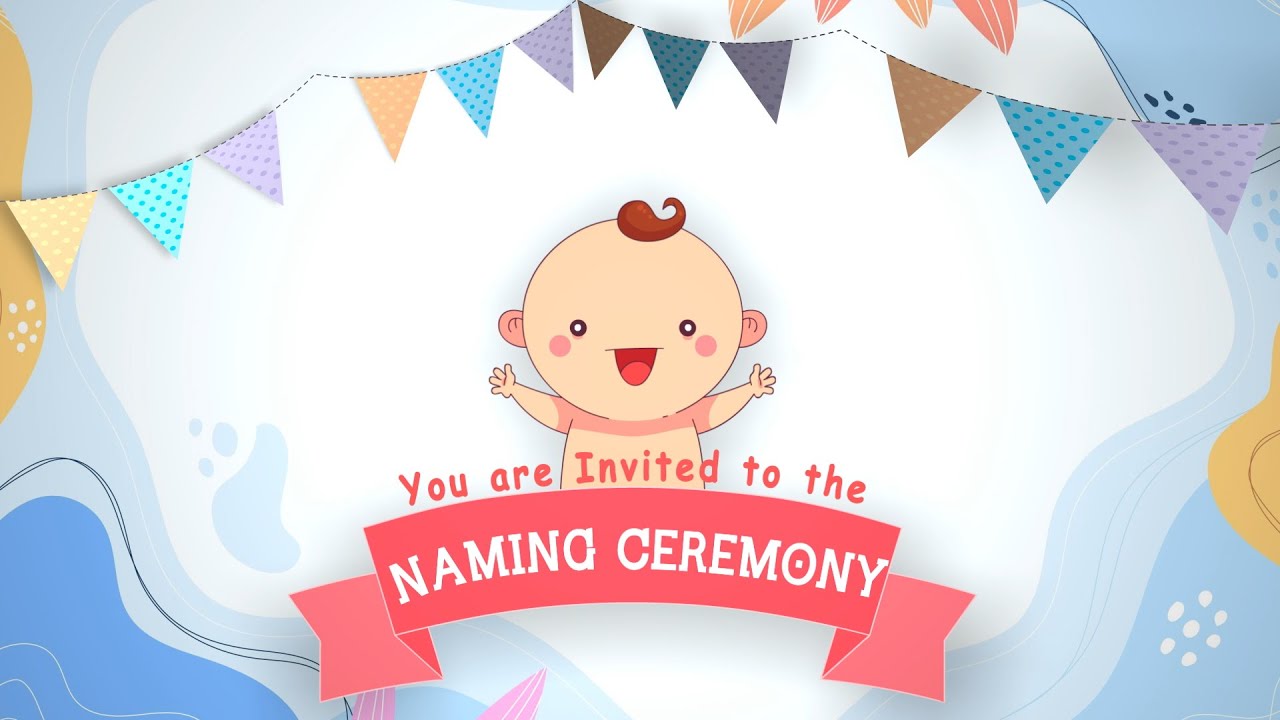 Naming Ceremony Invitation Video | Namkaran Digital Invite For WhatsApp
