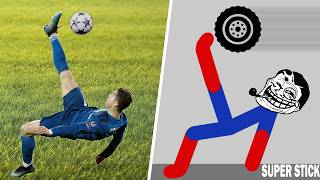 Football vs Spider Stickman | Stickman Dismounting funny moments | Best Falls screenshot 5