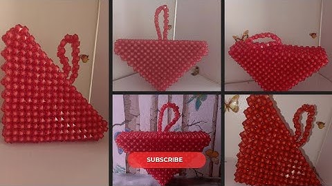 EASIEST way to make a handmade designed BEADED BAG//DIY Beaded Bag//DIY TUTORIAL