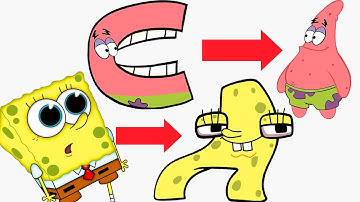 Alphabet Lore But SpongeBob Transform