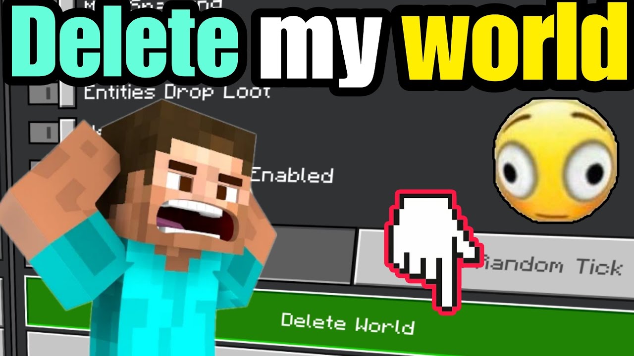 Minecraft but my world got deleted all of a sudden - YouTube