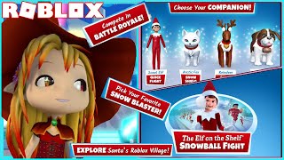 ❄️ (LOUD) SNOWBALL FIGHT WITH SANTA'S ELVES! ROBLOX ELF ON THE SHELF SNOWBALL FIGHT! screenshot 5