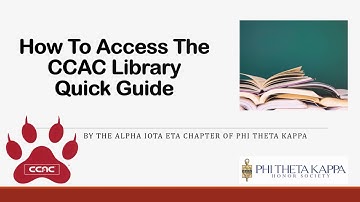 CCAC Library Guide
