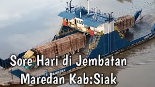 Menuju jembatan maredan dan suasana jembatan maredan di sore hari