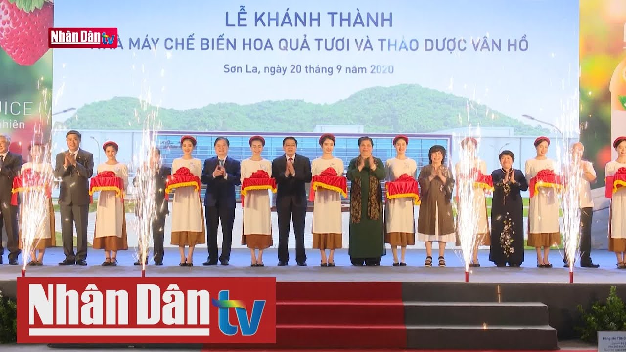 Khánh thành Nhà máy chế biến hoa quả và thảo dược tại... - youtube