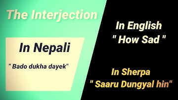 *New* English to Nepali to Sherpa Language translation