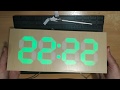 Digital Clock - Arduino Nano, Bluetooth : HC-05, Real time clock: DS3231,  WS2812B, DHT11