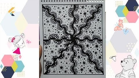Zentangle pattern part 11| Beginners friendly| SoftLine Studio