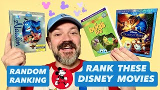 DISNEY MOVIES RANKED - Aladdin (1992), Beauty and the Beast (1991), A Bug’s Life (1998)