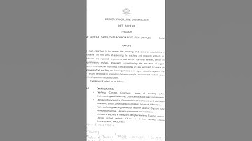 Jharkhand JET exam2025 Paper-1 Syllabus। Jharkhand Professor exam pattern #jharkhand #jpsc #jet2025