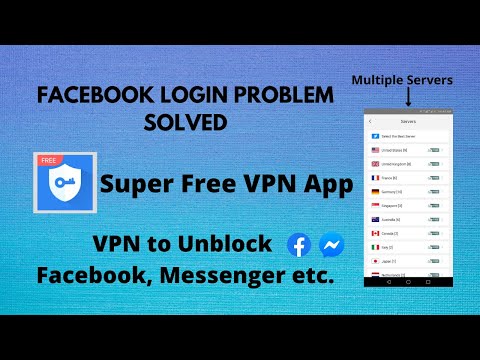VPN for Facebook | Facebook Login Problem | Super Free VPN App