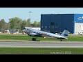 Douglas DC-3 lands and takes off at TLL on a windy day