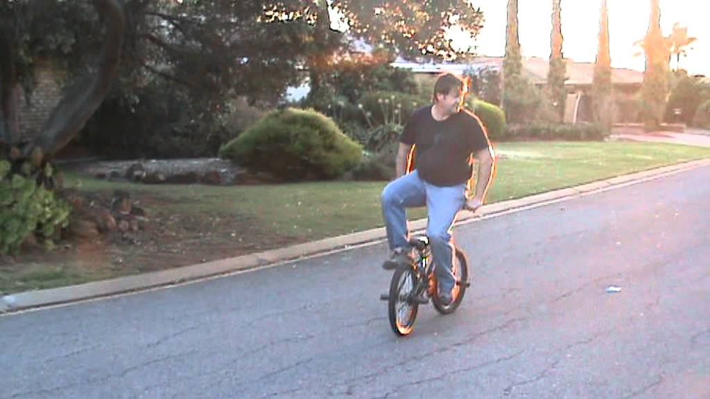 How to ride a bike backwards YouTube