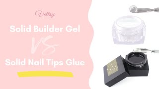 Famous Vettsy Solid Nail Tips Glue vs Solid Builder Gel-What's the difference? Profile