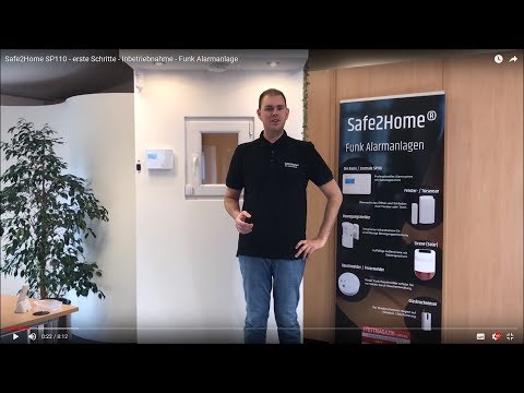 Safe2Home SP110 / SP210 - erste Schritte - Inbetriebnahme - Funk Alarmanlage