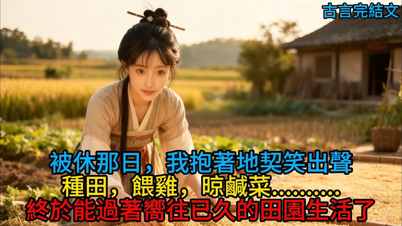 被休那日，我抱着地契笑出了聲。神婆說我院子風水克全家，宋家急着用十畝荒田打發我。他們不知道的是，這就是我想要的生活啊！——種地、養雞、曬鹹菜，終於能過上嚮往已久的田園生活了！#完结文 #一口气看完