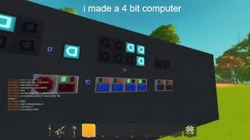 I Made a 4 Bit Computer in Scrap Mechanic!