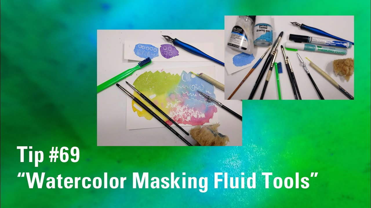 Masking a Watercolor with Masking Tape by Lorraine Watry