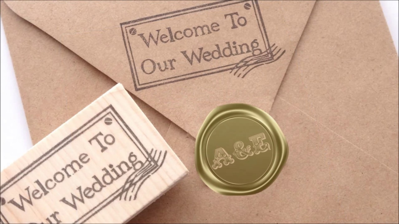 welcome to our wedding stamp japanese rubber stamps youtube