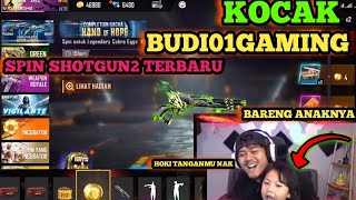 ngakak!! BUDI01 GAMING Spin shotgun M1887 HAND OF HOPE Terbaru bareng anaknya Auto Hoki