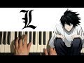 Death Note - L's Theme (Piano Tutorial Lesson)