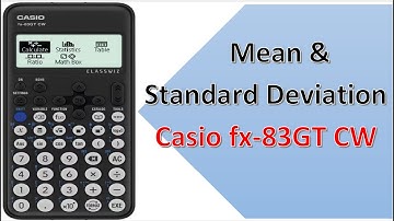 How to find the mean and standard deviation Casio fx-83GT CW calculator