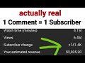 Subscribing to everyone that comments... (Real)