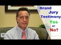 This video discusses whether a criminal defendant should offer their grand jury testimony and a grand jury is explained.