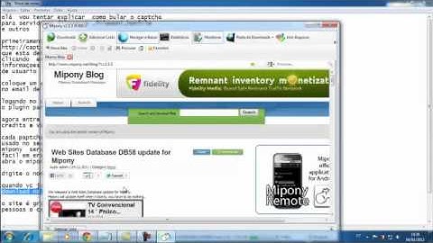 como pular o captcha do  mipony