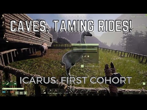 Icarus Raptors Caves, Iron Ore, Taming Rides| Raptor X | Icarus Open World 07 - YouTube