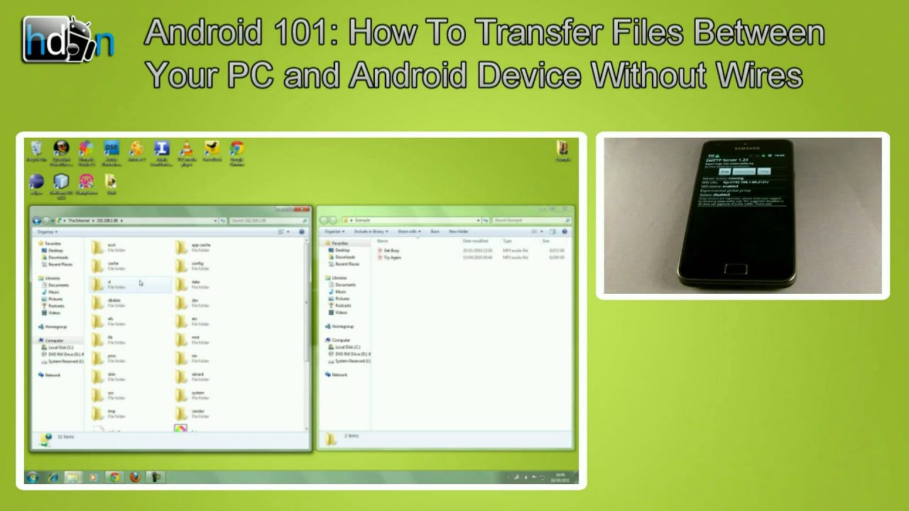 Android 101: How To Transfer Files Between Your PC and Android Device ...