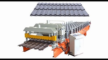 Glazed tile roll forming machine | step tile machine | tile making machinery for America