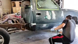 Finishing up the body work on the Chevy Silverado OBS part 7