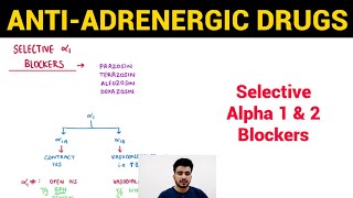 Autonomic Pharmacology - 19 | Selective Alpha 1 & 2 Blockers | EOMS