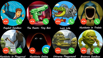 Brainrot Sandbox,Ragdoll Sandbox,The Room: Tiny Bot,Last Life,Nextbots in Tralala,Nextbots Online...