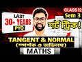 স্পর্শক ও অভিলম্ব | Short Tricks 🔥 30+ Years PYQ Solution | Class 12 Maths Sem3 | 100 % Common