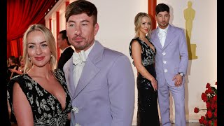 Barry Keoghan slips into a stylish lilac suit and white bow tie as he arrives at the Oscars 2023