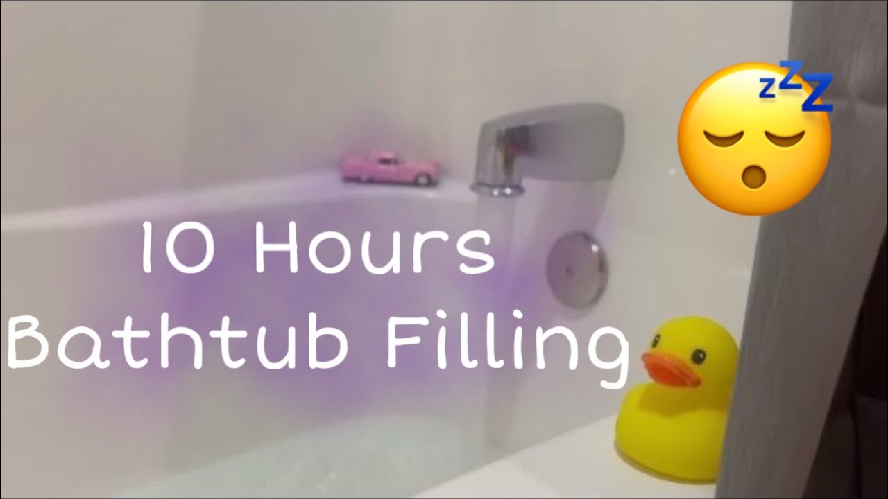 10 Hours Bathtub Filling Sound Relaxing ASMR Water Sounds for Sleep