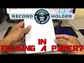 How Many Times Can I Fold A Piece of Paper | Guinness World Record Holder?