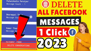 how to delete all facebook messages at once 2023 | Delete all Facebook Messages in One Click