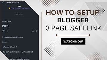 How to setup theme blogger || organic safe link on blogger