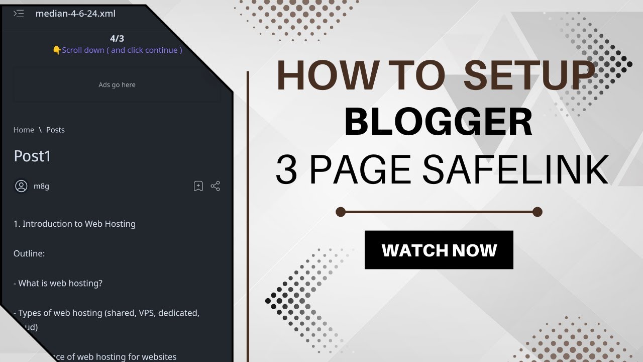 How to setup theme blogger || organic safe link on blogger