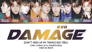 EXO 엑소 'Damage' | Color Coded Lyrics Han|Rom|Eng