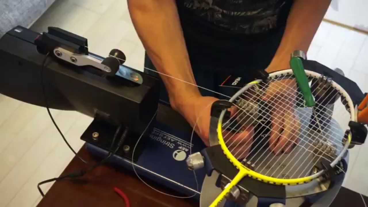 バドミントンガット1本張り 電動ストリングマシン WISE Tension head