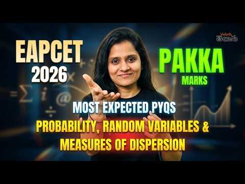 Probability, Random Variables & Measures of Dispersion | Most Expected PYQs | Vedantu telugu