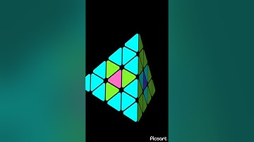 Learn How to make a Checker board Pattern in 4 by 4 pyraminx cube on YouTube With D.B Cubic