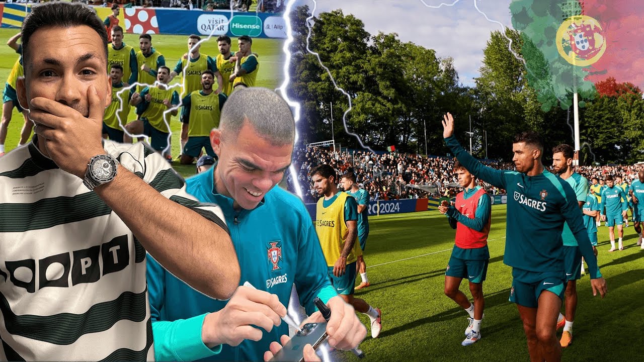 OMG! CRISTIANO RONALDO HAUTNAH 😱 Mein Traum wird wahr 🥹 PORTUGAL EM-TRAINING in Gütersloh 2024 🔥