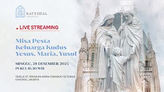 Download Lagu MISA PESTA KELUARGA KUDUS: YESUS, MARIA, YUSUF TAHUN A, MINGGU 28 DESEMBER 2025, PK 16.30 WIB MP3