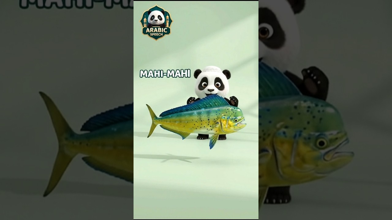🐠 Meet 12 Amazing Fish in the World! 🐟🌊 | Learn Fish Names with Baby Panda | ARABIC SPEECH #shorts