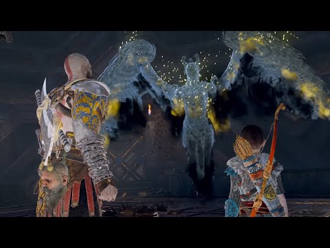 Кратос vs Валькирия Эйр в игре God of War на ПК